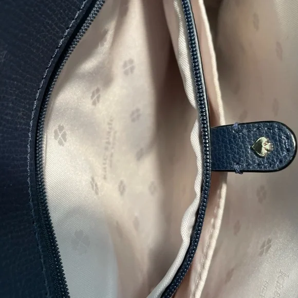 Kate Spade Sydney Small Double-Zip Blazer Blue Satchel Bag - Picture 13 of 16